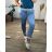 Tepláky dlouhé dámské nadrozměr (XL/2XL ONE SIZE) ITALSKÁ MÓDA IMN22082/DUR -   světle modrá -   XL/2XL
