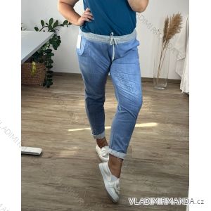 Tepláky dlouhé dámské nadrozměr (XL/2XL ONE SIZE) ITALSKÁ MÓDA IMN22082