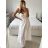 Langes Partykleid mit Riemchen für Damen (Einheitsgröße S/M) ITALIAN FASHION IMM235602 -   weiß -
