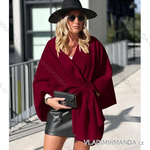 Šaty letní na ramínka dámské (S/M ONE SIZE) ITALSKÁ MÓDA IMPBB22B21841  wine
