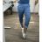 Shirt extended 3/4 long sleeve women's (L/XL/2XL ONE SIZE) ITALIAN FASHION IM423025 48/50 Light blue