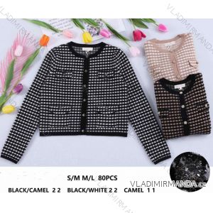 Svetr na knoflíky dlouhý rukáv dámský (S-L) ITALSKá MODA IMHMS24380