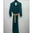 Women's Long Sleeve Belted Shirt Dress (S/M ONE SIZE) ITALIAN FASHION IMPSH24210151