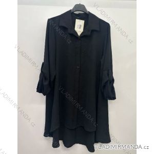 Košile prodloužená dlouhý rukáv dámská (S/M ONE SIZE) ITALSKÁ MÓDA IMPSH2424670
