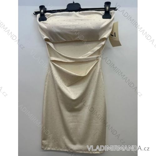 Šaty krátké bez rukávu dámské (S/M ONE SIZE) ITALSKÁ MÓDA IMPSH2435511