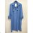 Women's Long Sleeve Belted Shirt Dress (S/M ONE SIZE) ITALIAN FASHION IMPSH24210151