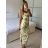 Šaty letní na ramínka dámské lemon (XS/S/M/L ONE SIZE) ITALSKÁ MÓDA IMM24M32852