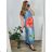 Šaty letní dlouhé riflové na ramínka dámské (M/L/XL ONE SIZE) ITALSKÁ MÓDA IMWGS24534