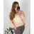 Shirt verlängert 3/4 Langarm Damen (L/XL/2XL ONE SIZE) ITALIAN FASHION IM423025