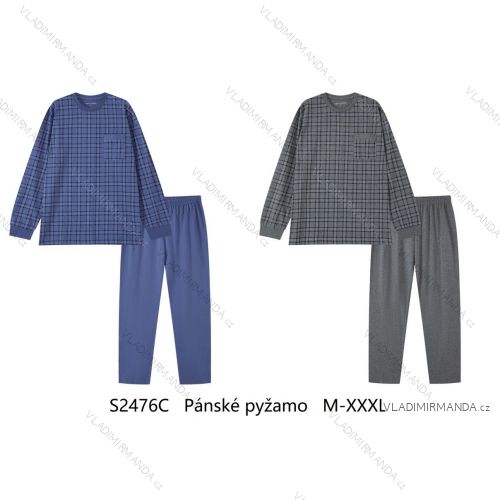 Herren-Pyjama mit langen Ärmeln (M-3XL) WOLF S2476C