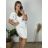 Women's Long Chiffon Short Sleeve Dress (S/M ONE SIZE) ITALIAN FASHION IMWGS231048