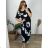 Women's Plus Size Casual Short Sleeve Dress (48/52 ONE SIZE) ITALIAN FASHION IMBM24082