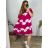 Women's Plus Size Casual Short Sleeve Dress (48/52 ONE SIZE) ITALIAN FASHION IMBM24082 -   green -   XXL
