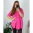 Women's Plus Size Long Pants and Long Sleeve Shirt Set (L/XL/2XL ONE SIZE) POLISH FASHION IMWT23BELLA 56/58 dark pink