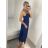 Šaty dlhé elegantné na ramienka dámske (S/M ONE SIZE) TALIANSKA MODA IM323013/DU S/M biela