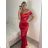 Šaty dlouhé společenské carmen dámské (S/M/L ONE SIZE) ITALSKÁ MÓDA IM324302/DU