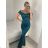 Šaty dlouhé společenské carmen dámské (S/M/L ONE SIZE) ITALSKÁ MÓDA IM324302/DU
