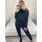 Women's long velvet sweatpants (S-XL) TURKISH FASHION TMWL20633 -   grey -   S / M
