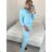 Women's long velvet sweatpants (S-XL) TURKISH FASHION TMWL20633 -   grey -   S / M