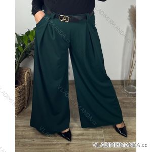 Kalhoty elegantní dlouhé dámské nadrozměr (44/46 ONE SIZE) ITALSKÁ MÓDA IMWEC249575