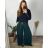 Kalhoty elegantní dlouhé dámské nadrozměr (44/46 ONE SIZE) ITALSKÁ MÓDA IMWEC249575