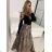 Women's long satin skirt (S / M ONE SIZE) ITALIAN FASHION IMD22467 S / M Brown