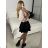 Women's Medium Length Skirt (S/M ONE SIZE) ITALIAN FASHION IMM23HG3154 -   pink -   S / M