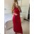 Langes, elegantes, trägerloses Sommerkleid für Damen (Einheitsgröße S/M) ITALIAN FASHION IMPBB24H6536