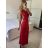 Women's Long Summer Elegant Strapless Dress (S/M ONE SIZE) ITALIAN FASHION IMPBB24H6536 -   zelená neon -   S / M