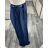 Kalhoty s páskem široké nohavice dlouhé letní dámské (S/M ONE SIZE) ITALSKá MODA IM424383/DU S/M Černá