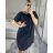 Women's Summer Cotton Short Sleeve Dress (S/M ONE SIZE) ITALIAN FASHION IM722253 S/M white