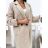 Women's Long Sleeve Alpaca Coat (S/M/L ONE SIZE) ITALIAN FASHION IMWCW23010
