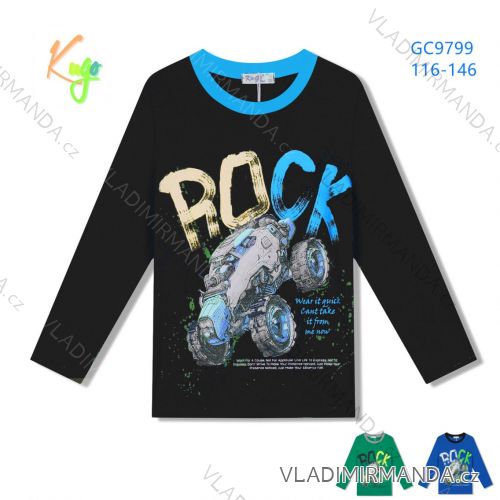 T-Shirt Langarm mit Pailletten Kinder Jugendliche Mädchen (116-146) KUGO B3258