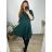 Shirt extended 3/4 long sleeve women's (L/XL/2XL ONE SIZE) ITALIAN FASHION IM423025