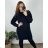 Kleid mit 3/4 Ärmeltasche für Damen (uni sl) ITALIAN Fashion IM3181746 44/46 schwarz