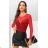 Body elegantní flitrové dlouhý rukáv dámské (S/M/L ONE SIZE) IMM24M0199
