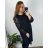 Šaty elegantní dlouhý rukáv dámské nadrozměr (3XL/4XL ONE SIZE) ITALSKá MóDA IM424BELLA/DU 3XL/4XL smaragdová