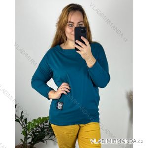 T-Shirt Tunika Langarm Damen Übergröße (50/52/54 EINHEITSGRÖSSE) ITALIAN FASHION IM724NANANA/DU