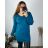 Sommerkleid Langarm geblümte Damen (UNI S / L) ITALIAN FASHION IMK20150