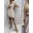 Warm gestricktes Langarmkleid für Damen in Übergröße (52/54/56 EINHEITSGRÖSSE) ITALIAN FASHION IM424637
