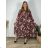 Women's Long Sleeve Shirt Dress (S/M ONE SIZE) ITALIAN FASHION IMWGM23447 2XL/3XL purple