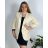 Set elegant jacket long sleeve and pants women (S / M ONE SIZE) ITALIAN FASHION IMM211392 52 beige