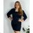 Women's Elegant Long Sleeve Dress (S/M ONE SIZE) ITALIAN FASHION IMM23M6062