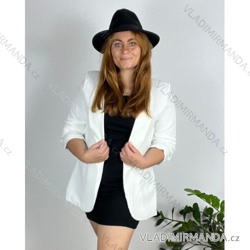 Set elegant jacket long sleeve and pants women (S / M ONE SIZE) ITALIAN FASHION IMM211392 46 white