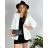 Set elegant jacket long sleeve and pants women (S / M ONE SIZE) ITALIAN FASHION IMM211392 46 white