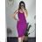 Geripptes Sommerkleid für Damen mit Trägern (S/ML/XL ONE SIZE) MB2123Z220 béžová S/M