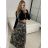 Sukně dlouhá s páskem dámská (S/M ONE SIZE) ITALSKÁ MÓDA IMWMY241109-2/DU