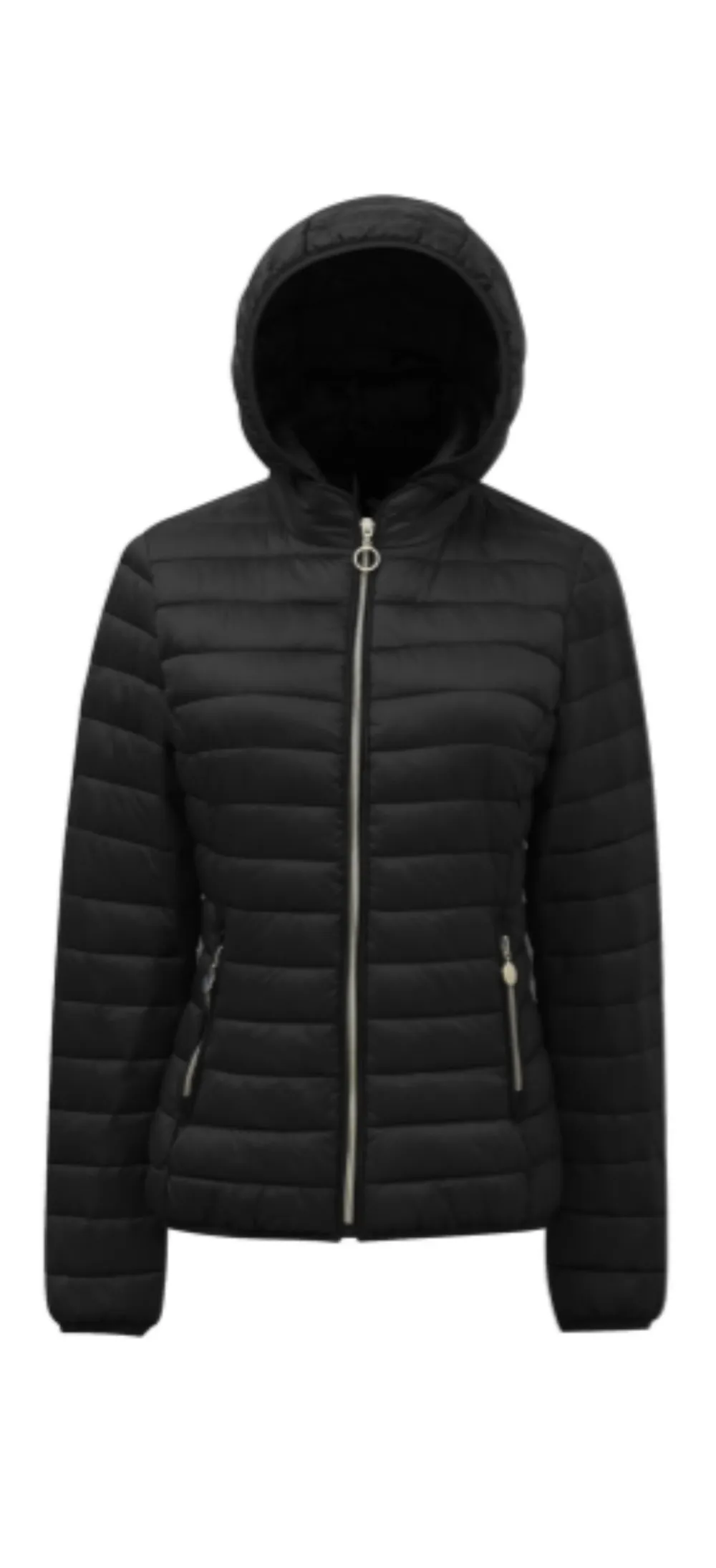 Bunda slabá na zip s kapucí dlouhý rukáv dámská (S-3XL ONE SIZE) ITALSKÁ MÓDA IMPNF241446 _vypište do poznámky L