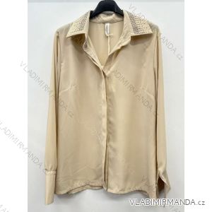 Košile oversize dlouhý rukáv dámské (S/M ONE SIZE) ITALSKÁ MÓDA IMPSH2421298