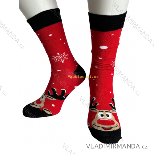 Ponožky veselé pánské (42-46) POLSKÁ MÓDA DPP21299 42-46 red